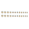 12 Sizes-24 Pcs Press On Nails W1476