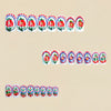 12 Sizes-24 Pcs Press On Nails Y1635