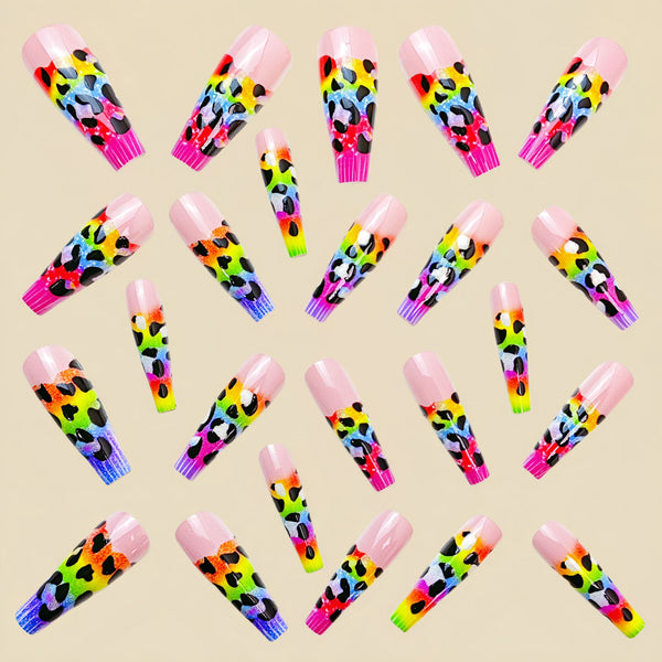 12 Sizes-24 Pcs Press On Nails Y724