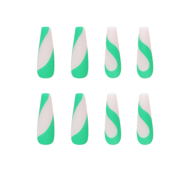 12 Sizes-24 Pcs Press On Nails JP1152