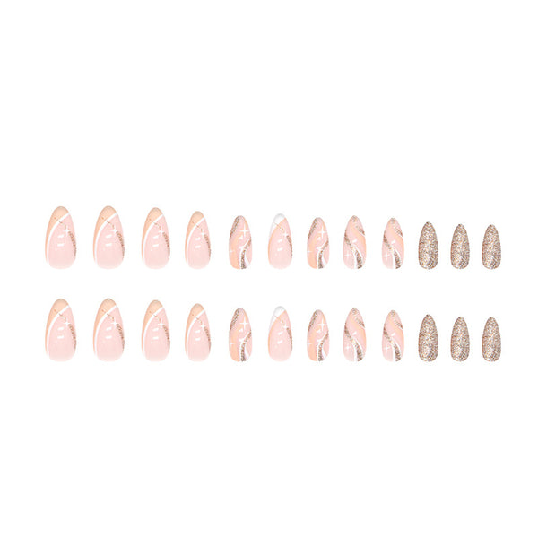 12 Sizes-24 Pcs Press On Nails W458
