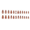 12 Sizes-24 Pcs Press On Nails Z1309