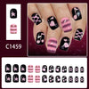 12 Sizes-24 Pcs Press On Nails C1459
