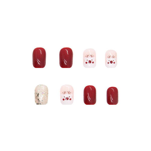 12 Sizes-24 Pcs Press On Nails R618