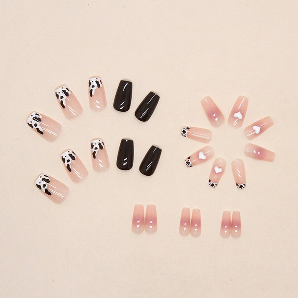 12 Sizes-24 Pcs Press On Nails Z563