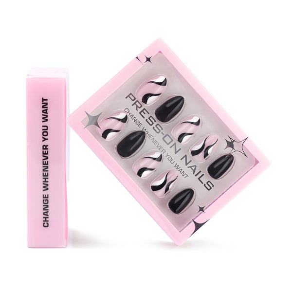 15 Sizes-30 Pcs Press On Nails GD19