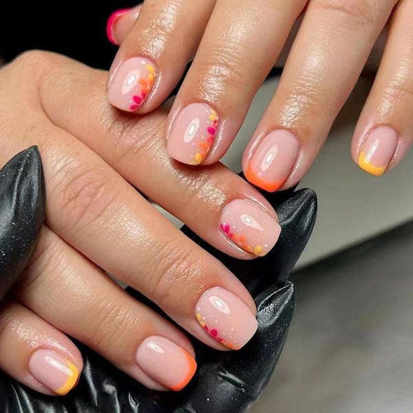 12 Sizes-24 Pcs Press On Nails W1171