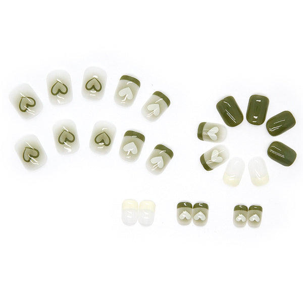 12 Sizes-24 Pcs Press On Nails R536