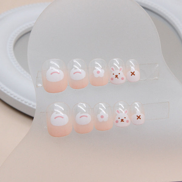 12 Sizes-24 Pcs Press On Nails K016