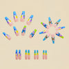 12 Sizes-24 Pcs Press On Nails Y651