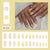 12 Sizes-24 Pcs Press On Nails W1994
