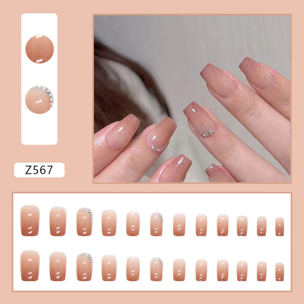 12 Sizes-24 Pcs Press On Nails Z567
