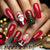 12 Sizes-24 Pcs Press On Nails Y1218