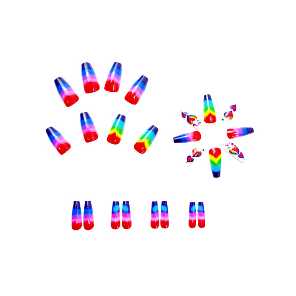 12 Sizes-24 Pcs Press On Nails Y477