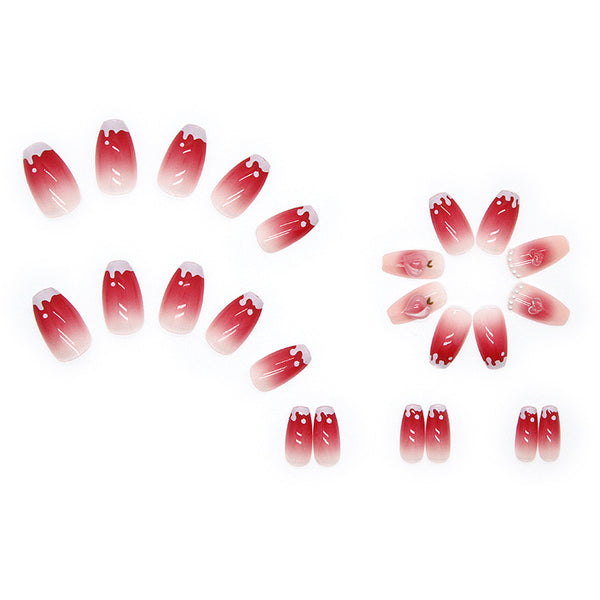 12 Sizes-24 Pcs Press On Nails Z305