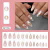 12 Sizes-24 Pcs Press On Nails W1996