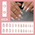 12 Sizes-24 Pcs Press On Nails W1996