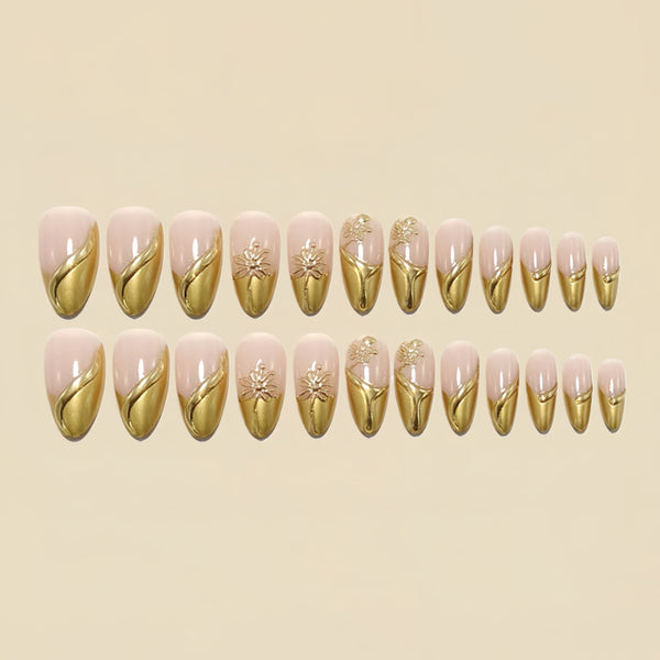 12 Sizes-24 Pcs Press On Nails Y1823