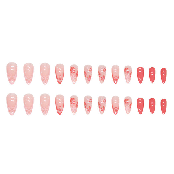 12 Sizes-24 Pcs Press On Nails W841