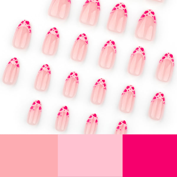 12 Sizes-24 Pcs Press On Nails JP3630
