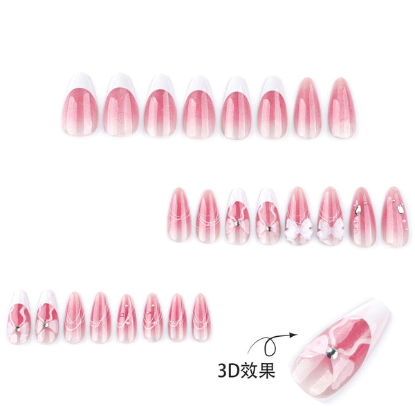 12 Sizes-24 Pcs Press On Nails JP3779