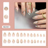 12 Sizes-24 Pcs Press On Nails W2001