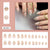 12 Sizes-24 Pcs Press On Nails W2001