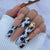 12 Sizes-24 Pcs Press On Nails G010
