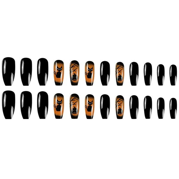 12 Sizes-24 Pcs Press On Nails Y133
