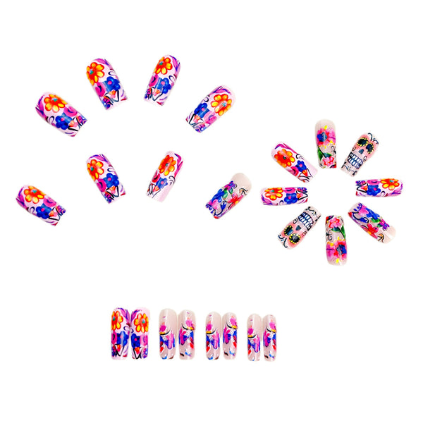 12 Sizes-24 Pcs Press On Nails y1111-24
