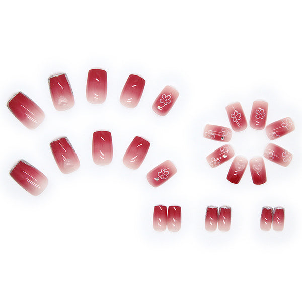 12 Sizes-24 Pcs Press On Nails Z306