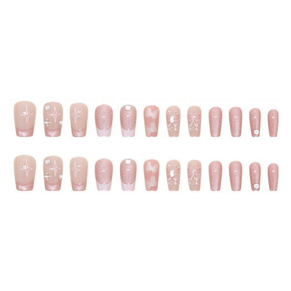 12 Sizes-24 Pcs Press On Nails Z849