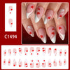 12 Sizes-24 Pcs Press On Nails C1494