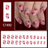 12 Sizes-24 Pcs Press On Nails C1492