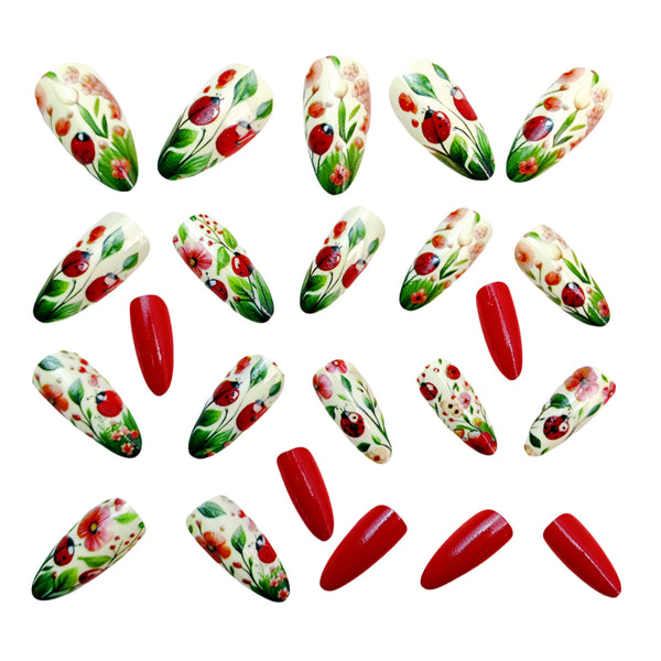 12 Sizes-24 Pcs Press On Nails Y959