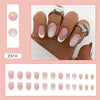 12 Sizes-24 Pcs Press On Nails Z674