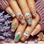 12 Sizes-24 Pcs Press On Nails Y1287
