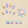 12 Sizes-24 Pcs Press On Nails Y680
