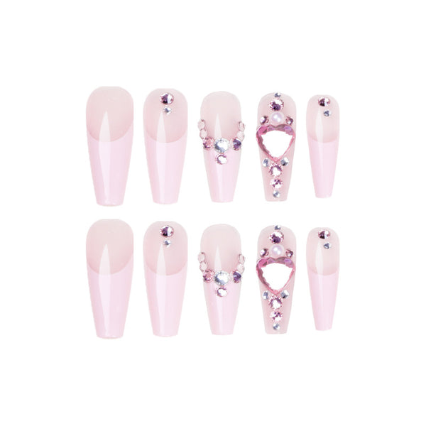 12 Sizes-24 Pcs Press On Nails JP1594