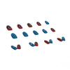 12 Sizes-24 Pcs Press On Nails R466