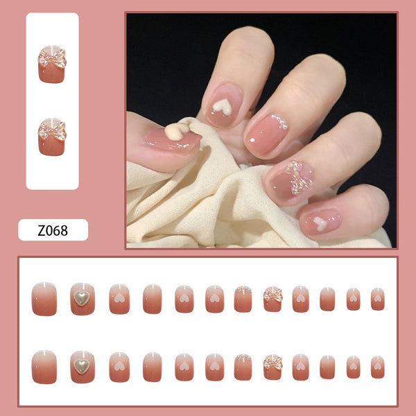 12 Sizes-24 Pcs Press On Nails Z068
