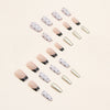 12 Sizes-24 Pcs Press On Nails R764