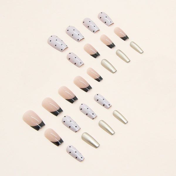 12 Sizes-24 Pcs Press On Nails R764