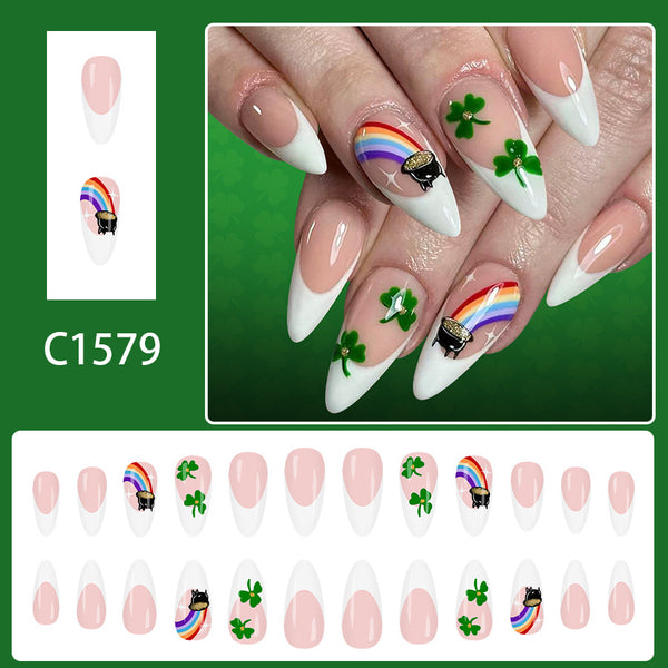 12 Sizes-24 PcsPress On Nails C1579