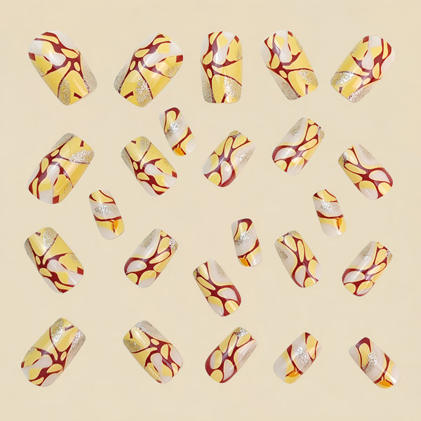 12 Sizes-24 Pcs Press On Nails Y836