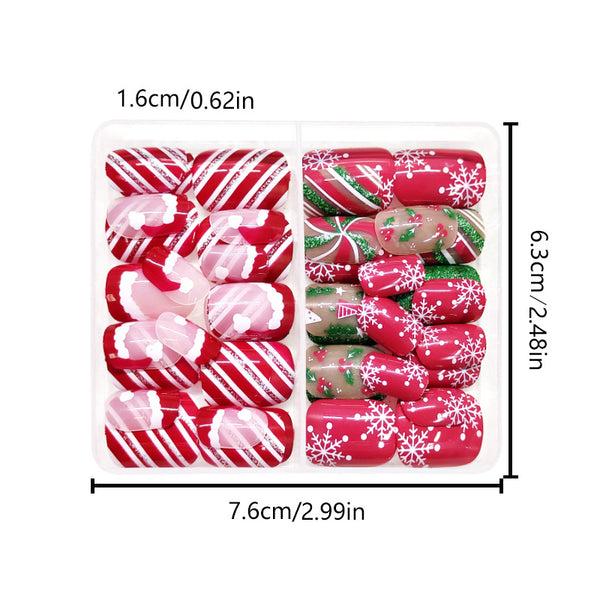 Christmas Press On Nails-2 Sets Mixed Pack (48PCS Total) C-mix-5
