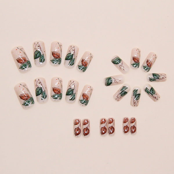 12 Sizes-24 Pcs Press On Nails W1845