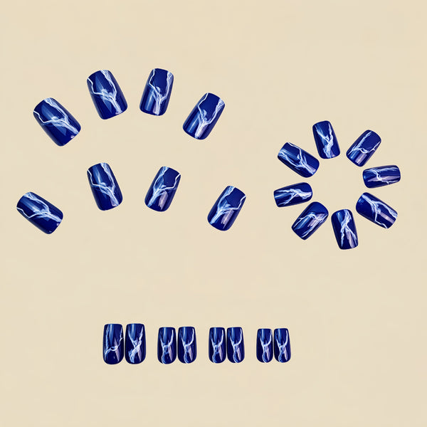 12 Sizes-24 Pcs Press On Nails Y533-1