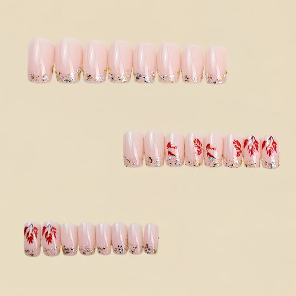 12 Sizes-24 Pcs Press On Nails Y1779