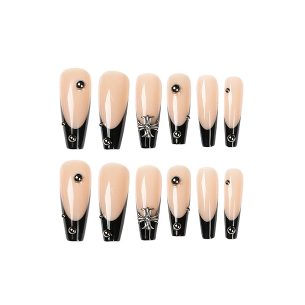 12 Sizes-24 Pcs Press On Nails JP1597